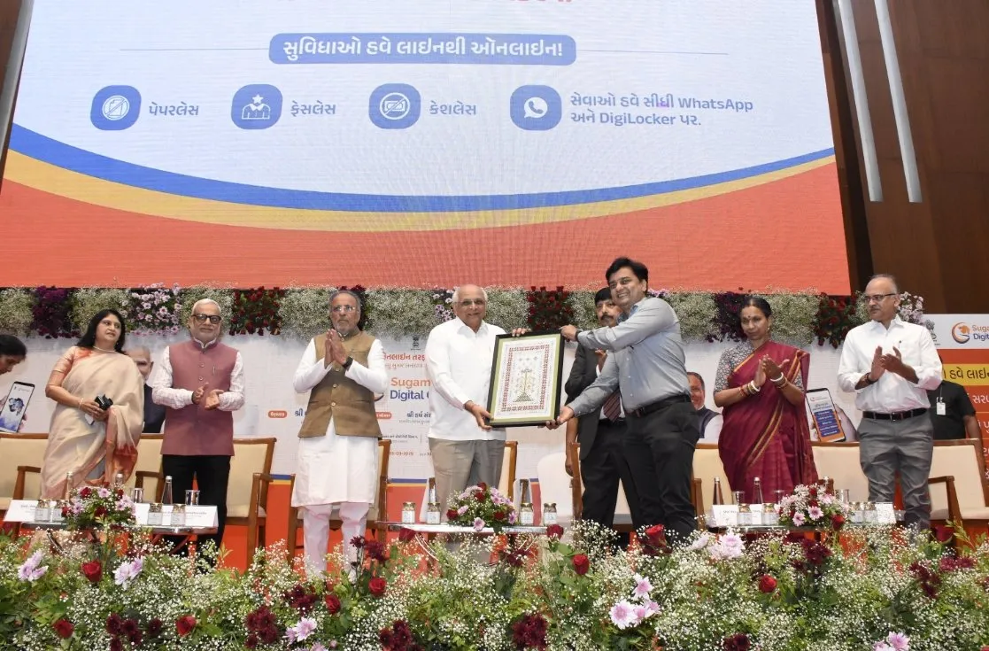 ગાંધીનગરમાં ‘સુગમ ડિજિટલ ગુજરાત’ પહેલનો પ્રારંભ, નાગરિક સેવાઓ હવે બનશે ફેસલેસ, કેશલેસ અને પેપરલેસ 2 Sugam Digital Gujarat Faceless Cashless Paperless Services Launch 1.jpeg