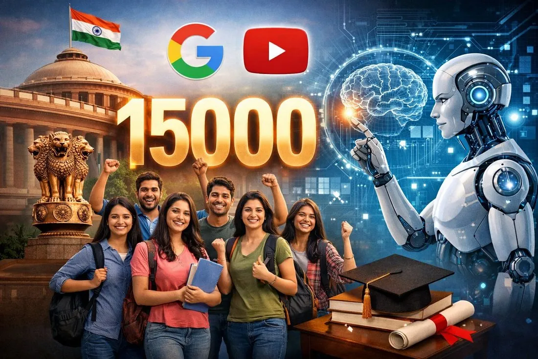 ભારત સરકાર અને Google-YouTube આપશે ફ્રી AI સ્કોલરશિપ, 15,000 યુવાનોનું નસીબ ચમકશે! 2 Scholarship