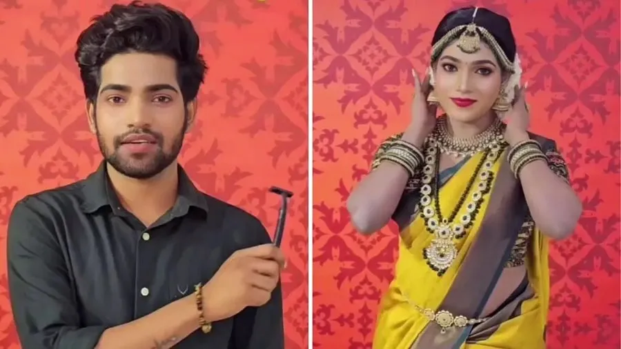 Video: મેકઅપ કિટનો આવો ઉપયોગ? યુવકની કળા જોઈને પ્રોફેશનલ્સ પણ માથું ખંજવાળવા લાગ્યા 2 makeup.jpg