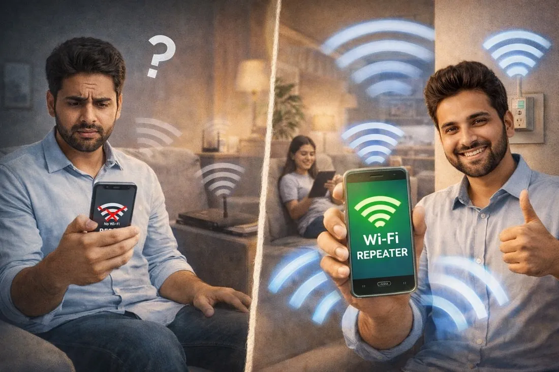 જૂના એન્ડ્રોઇડ ફોનને બનાવો પાવરફુલ Wi-Fi Extender, ઘરના દરેક 'ડેડ ઝોન'માં પહોંચશે હાઈ-સ્પીડ ઇન્ટરનેટ 2 WiFi Signal Boost Tips