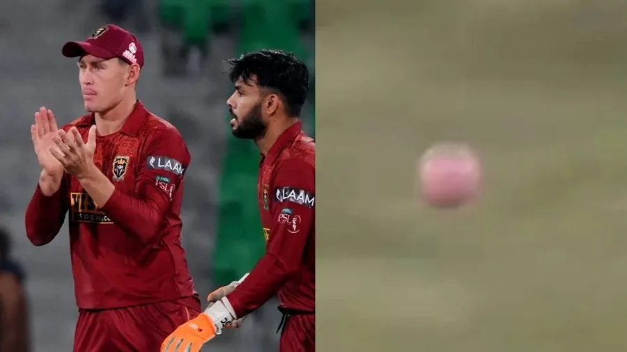 PSL 2026: પાકિસ્તાન ક્રિકેટની ફજેતી! હૈદરાબાદની જર્સીનો રંગ ઉતર્યો ને વ્હાઇટ બોલ થઈ ગયો 'પિંક' 2 ball.jpg