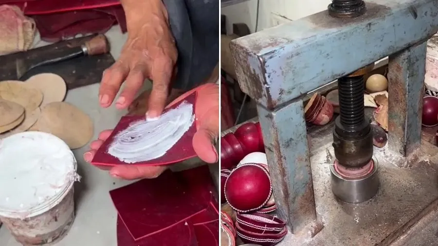 Video: ફેક્ટરીમાં આ રીતે તૈયાર થાય છે ક્રિકેટ બોલ! મેકિંગ પ્રોસેસ જોઈને તમે પણ દંગ રહી જશો 2 ball.jpg