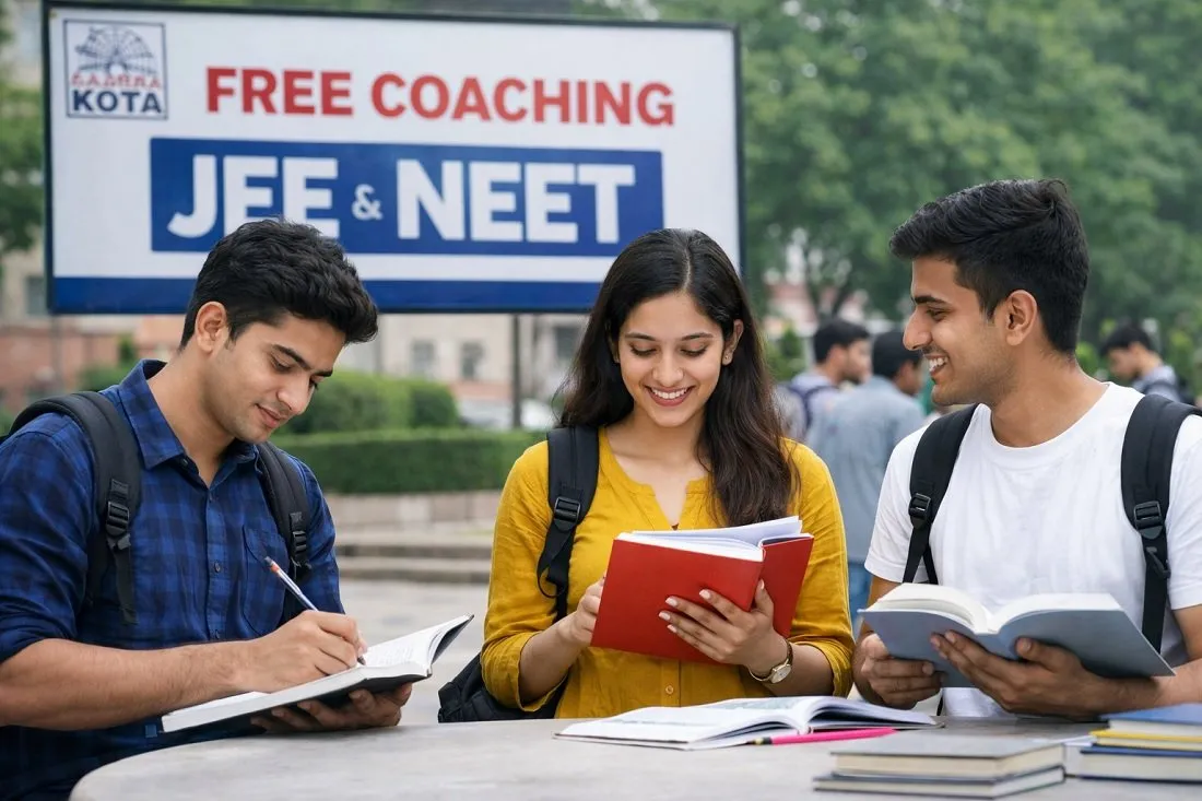 હવે કોટામાં ભણવાનું સપનું થશે સાકાર! JEE-NEET માટે મેળવો 100% ફ્રી કોચિંગ, જાણો કેવી રીતે 2 Free coaching in Kota