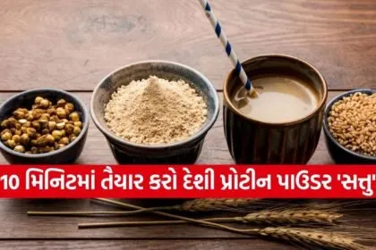 Homemade sattu powder
