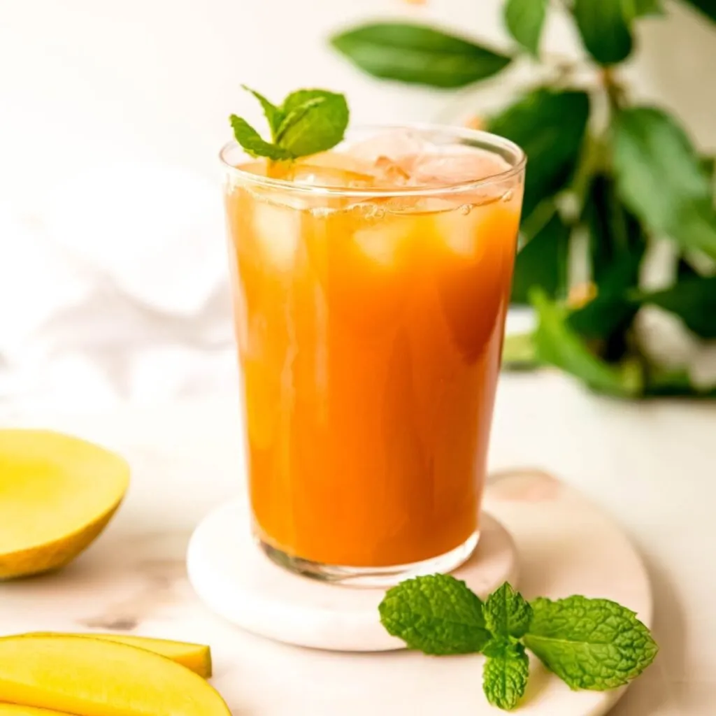 મેંગો આઈસ્ડ ટી બનાવવાની સૌથી સરળ રેસીપી 2 Mango Ice tea.1