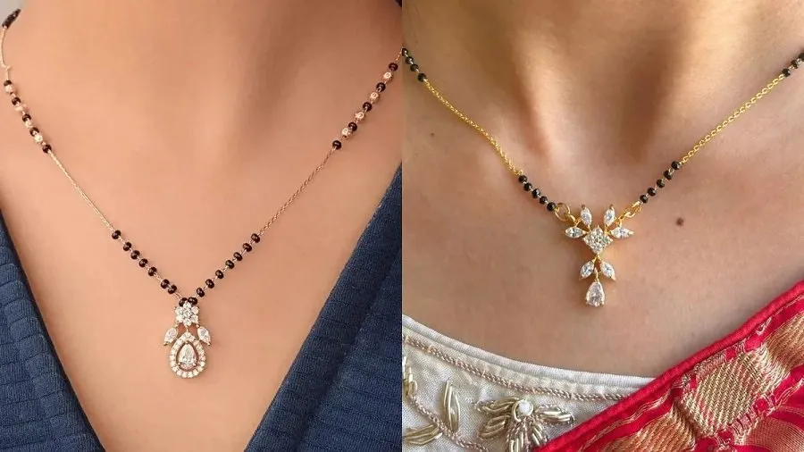 મંગળસૂત્ર પહેરતી વખતે ક્યારેય ન કરો આ ભૂલો, નહીંતર પતિ-પત્નીના સંબંધોમાં આવશે તિરાડ 2 Mangalsutra wearing rules