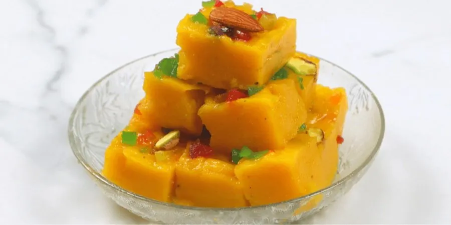 Raw mango halwa