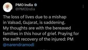 વલસાડ ચૂંટણીના શોરમાં દબાયો મૃતાત્માઓનો આક્રંદ: પીએમ મોદીએ શોક વ્યક્ત કર્યો, પણ ગુજરાત મુખ્યમંત્રી પાસે સંવેદના માટે સમય નથી? 4 1008802142 1