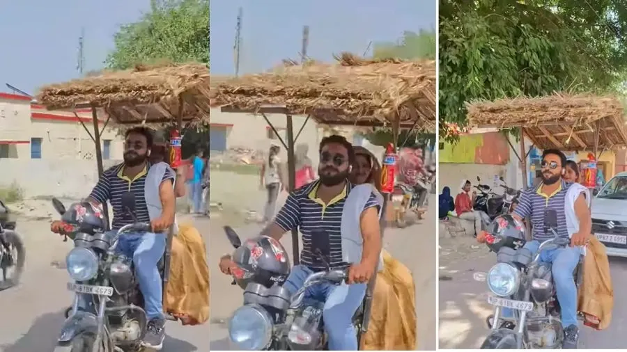 ઉનાળાની ગરમી પણ આ જુગાડ આગળ ફેઈલ! સોશિયલ મીડિયા પર ધૂમ મચાવી રહ્યો છે બાઇક વાળા ભાઈનો આ અનોખો આઈડિયા 2 video.jpg
