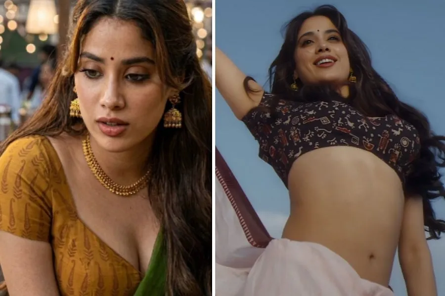 'Peddi'માં વારંવાર બોડી શોર્ટ્સ બતાવવા પર નારાજ છે જ્હાન્વી કપૂર? એક સોશિયલ મીડિયા લાઇકે આપ્યો મોટો સંકેત 2 Peddi Movie