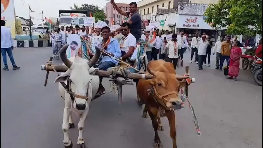 મોંઘવારીએ ભરડો લેતા નવસારી કોંગ્રેસ રસ્તા પર: સરકાર વિરુદ્ધ ભારે વિરોધ પ્રદર્શન 2 cos.jpg
