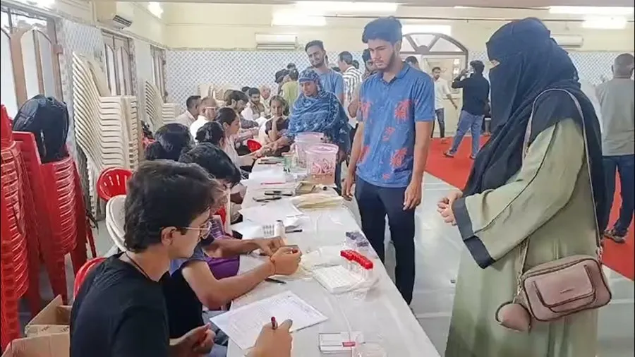 વલસાડ: વિશ્વ રક્તદાન દિવસ નિમિત્તે મુસ્લિમ સમાજ દ્વારા ભવ્ય રક્તદાન શિબિર યોજાઈ 2 mota taiwad.jpg