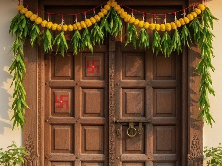 ઘરના મુખ્ય દ્વારે ‘શુભ-લાભ’ લખશો તો બદલાશે નસીબ! જાણો શું છે તેની પાછળનું રહસ્ય 2 Shubh Labh