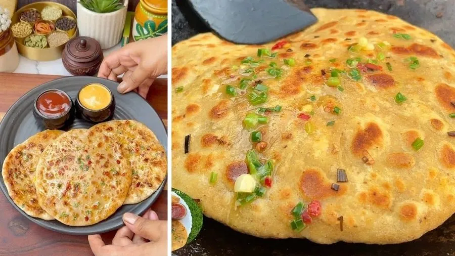 mixed veg paratha