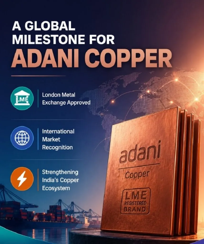 Adani Enterprises: અદાણી એન્ટરપ્રાઇઝિસની કચ્છ કોપર લંડનની મેટલ એક્સચેન્જમાં ગ્રેડ-એ બ્રાન્ડ તરીકે રજીસ્ટર્ડ 2 Adani Enterprises