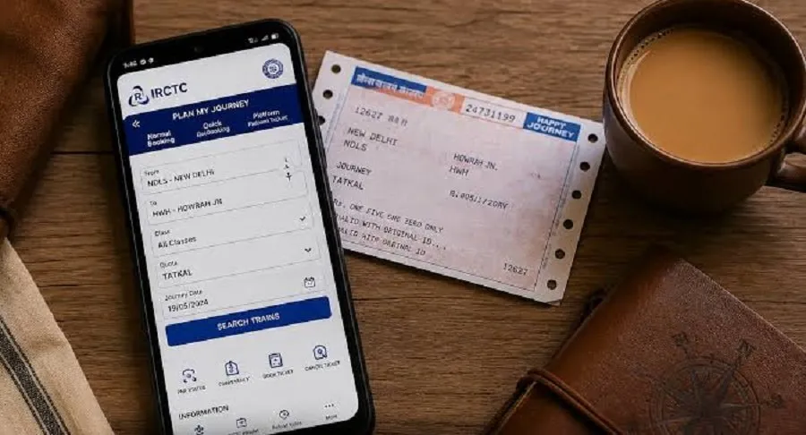 IRCTC યુઝર્સ માટે ખુશખબર: હવે ટિકિટ બુકિંગ થશે સેકન્ડોમાં, જાણો વેબસાઈટના 4 નવા બદલાવ! 2 train ticket1.jpg