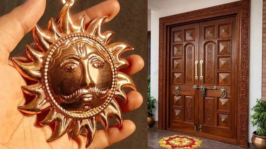 ઘરના મુખ્ય દ્વાર પર લગાવો તાંબાનો સૂર્ય, કિસ્મત બદલવાની સાથે દૂર થશે વાસ્તુ દોષ! 2 Vastu Tips