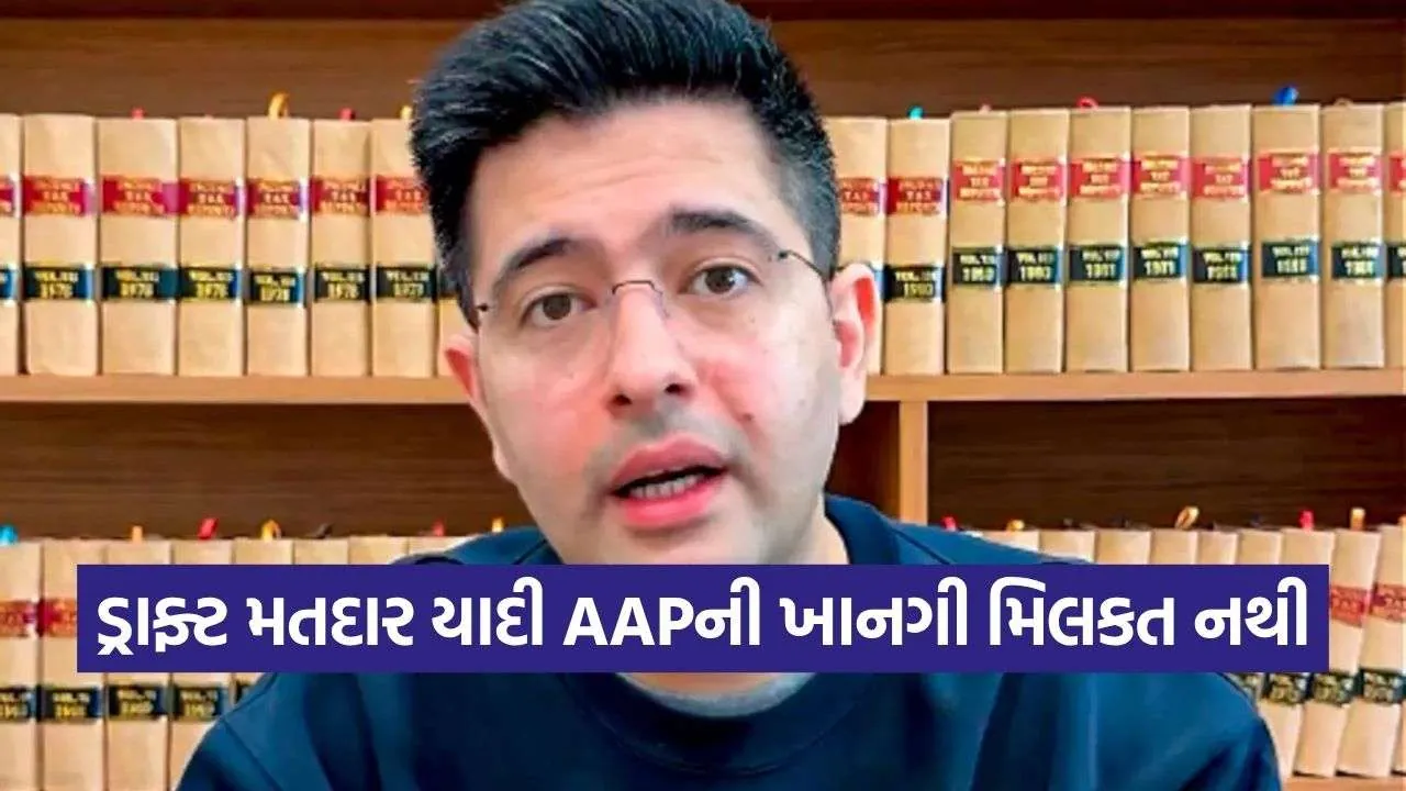 Raghav Chadha Draft Voter List Controversy