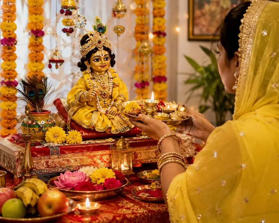 જન્માષ્ટમી બાદ આજે ઉજવાઈ રહી છે શ્રીકૃષ્ણની છઠી, કઢી-ભાતનો અર્પણ થશે વિશેષ ભોગ 2 Krishna Chhathi Puja