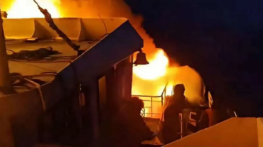 Philippines Boat Fire