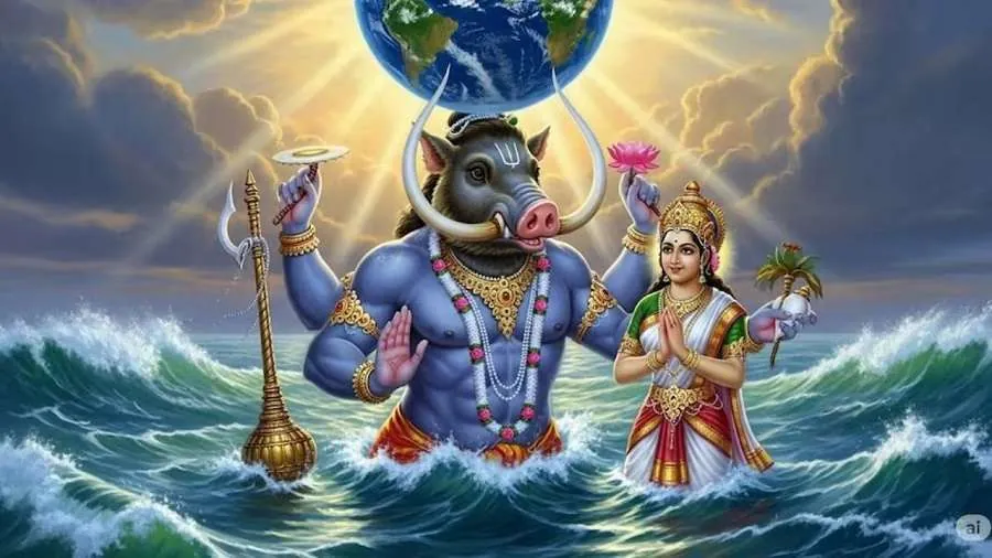 ભગવાન વિષ્ણુના ત્રીજા અવતારની ઉજવણી, જાણો વરાહ કથાનું મહત્વ 2 Varaha Jayanti