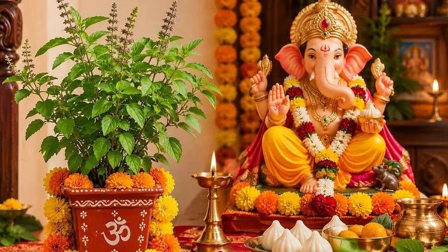 જ્યારે ગુસ્સામાં આવીને તુલસીજીએ ગણેશજીને આપ્યો હતો શ્રાપ, જાણો શું છે સાચું રહસ્ય 2 Ganesh Chaturthi