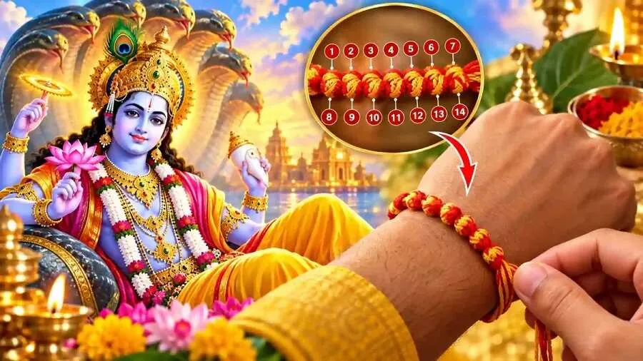 અનંત ચતુર્દશીએ 14 ગાંઠોવાળો દોરો બાંધવાનું શું છે મહત્ત્વ? જાણો પૌરાણિક કથા 2 Anant Chaturdashi