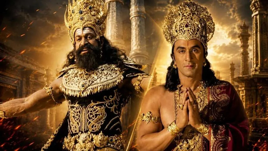 નિતીશ તિવારીની 'રામાયણ'ના નવા લુક્સે મચાવ્યો ધમાકો, સોશિયલ મીડિયા પર છવાયા રણબીર અને યશ 2 Ramayana New Poster