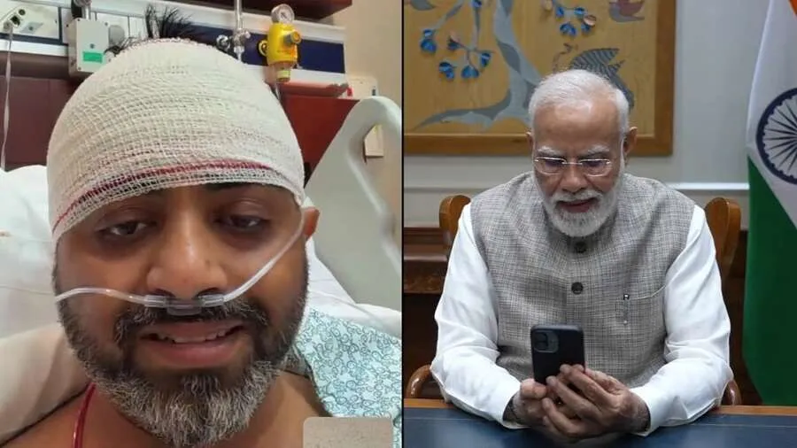 પ્લેનમાં ચાકુ વાગ્યા પછી પણ પઢતા રહ્યા હનુમાન ચાલીસા! પાઇલટ સ્મિત મછારની વીરતાના PM મોદીએ કર્યા વખાણ 3 pm modi2.jpg