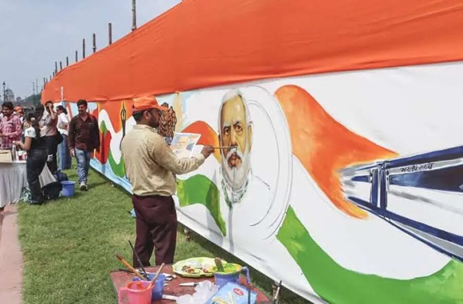 PM નરેન્દ્ર મોદીના સફળ નેતૃત્વના 25 વર્ષ! 7 ઓક્ટોબરે ગુજરાતભરમાં 'સેવા જ્યોત યાત્રા'નો પ્રારંભ 3 pm modi.jpg
